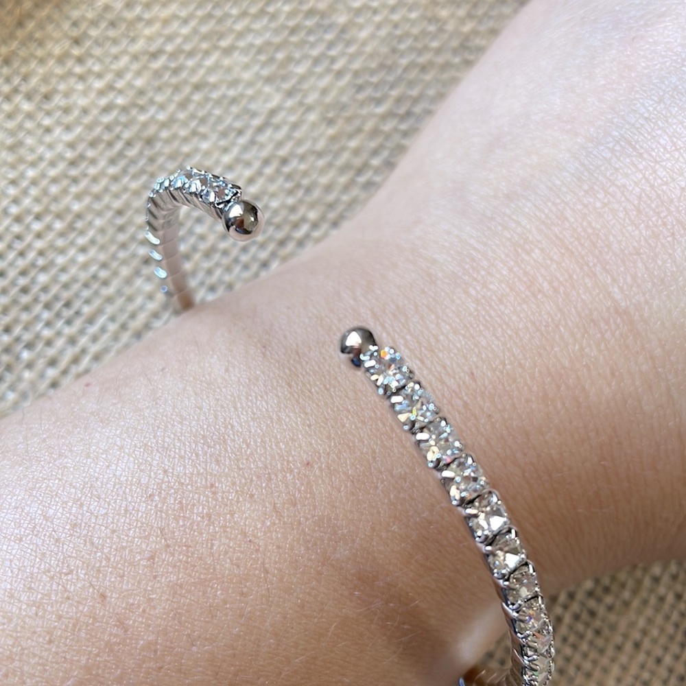 Adjustable Rhinestones bracelet - Picture 2 of 2